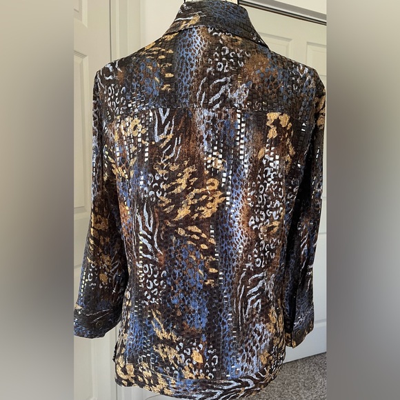 Ruby Rd. Multicolor Patterned Jacket size 16W🌴 - Picture 3 of 6